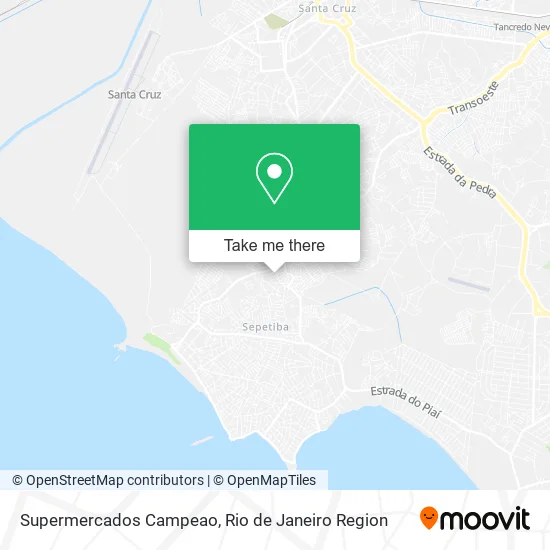 Supermercados Campeao map