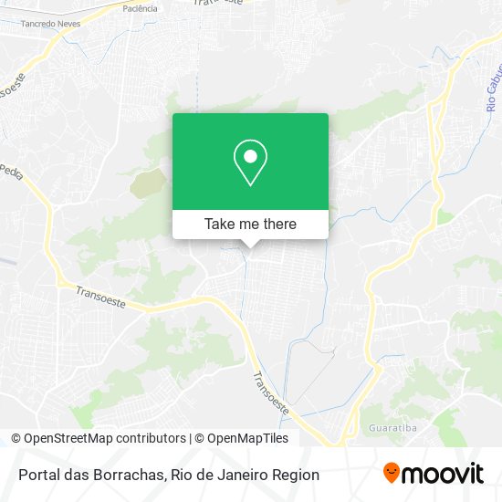 Mapa Portal das Borrachas