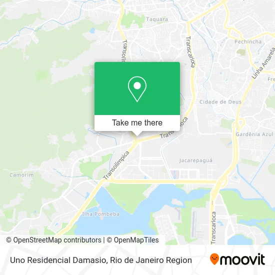 Uno Residencial Damasio map