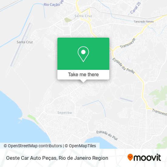 Oeste Car Auto Peças map