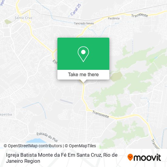 Igreja Batista Monte da Fé Em Santa Cruz map