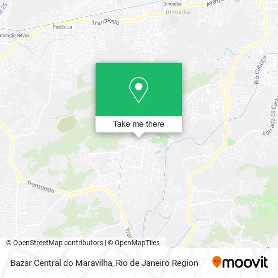 Bazar Central do Maravilha map
