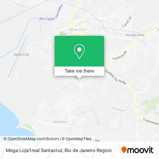 Mega Loja1real Santacruz map