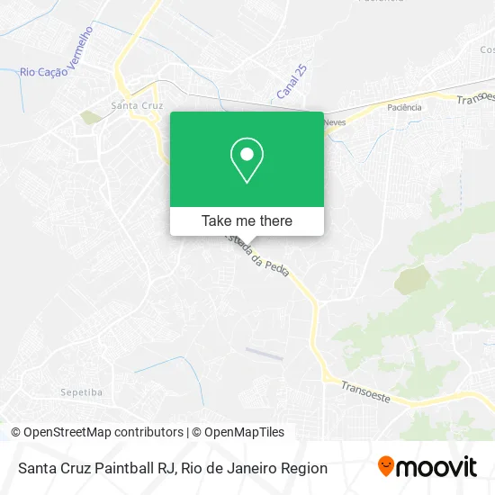 Santa Cruz Paintball RJ map