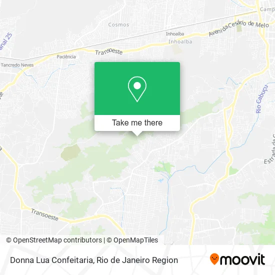 Donna Lua Confeitaria map