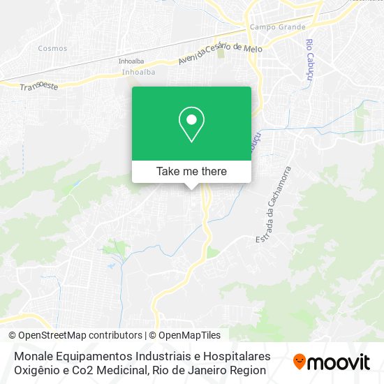 Monale Equipamentos Industriais e Hospitalares Oxigênio e Co2 Medicinal map