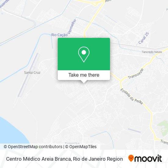 Mapa Centro Médico Areia Branca