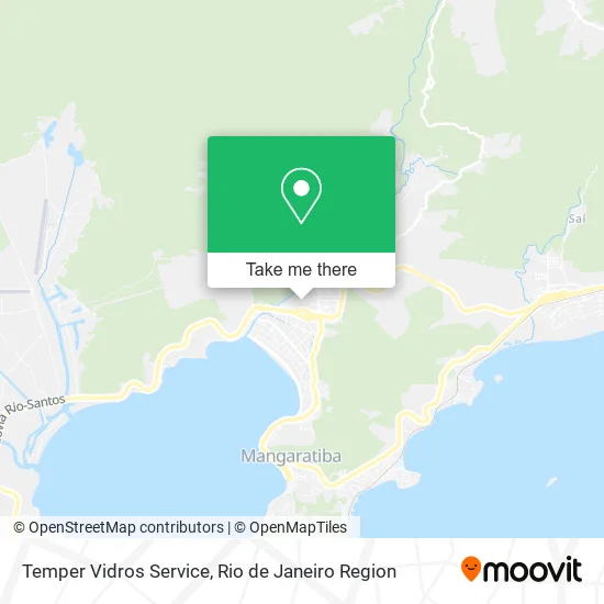 Temper Vidros Service map
