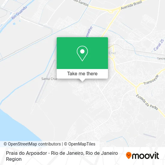 Praia do Arpoador - Rio de Janeiro map