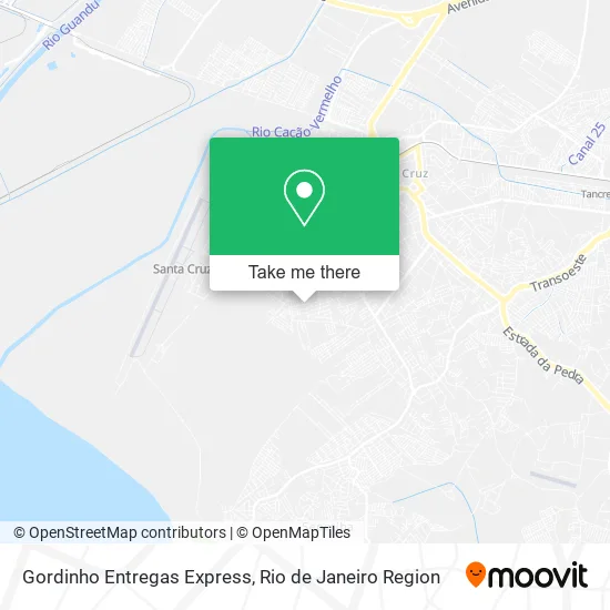 Gordinho Entregas Express map