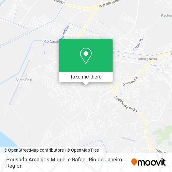 Pousada Arcanjos Miguel e Rafael map