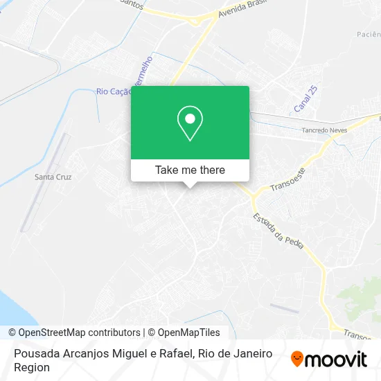 Pousada Arcanjos Miguel e Rafael map