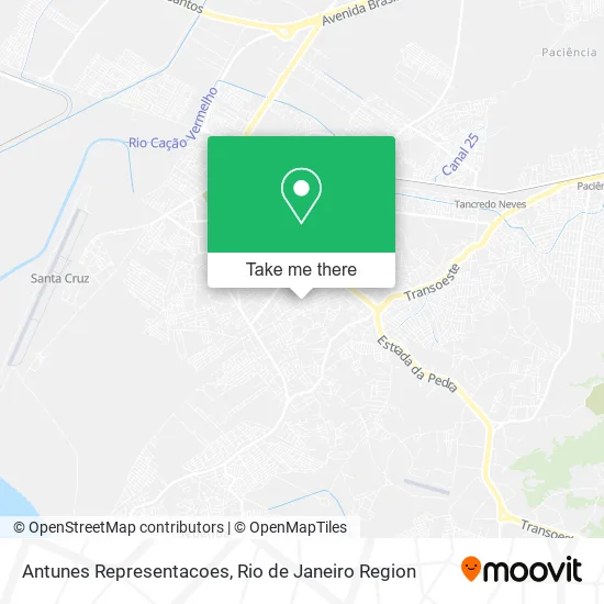 Antunes Representacoes map