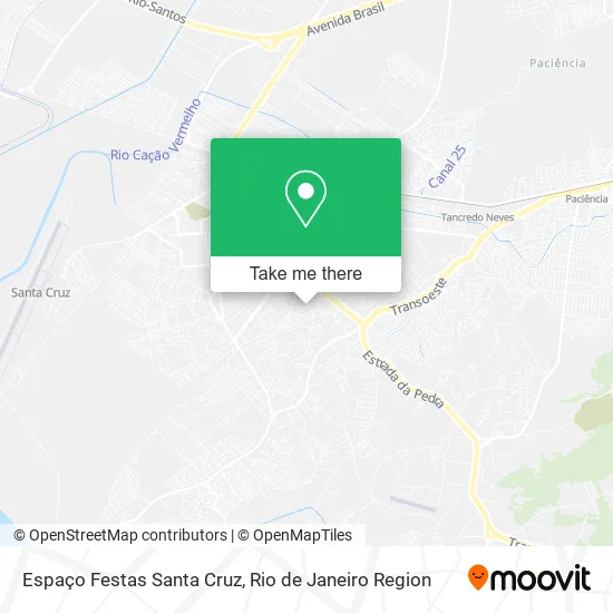 Espaço Festas Santa Cruz map
