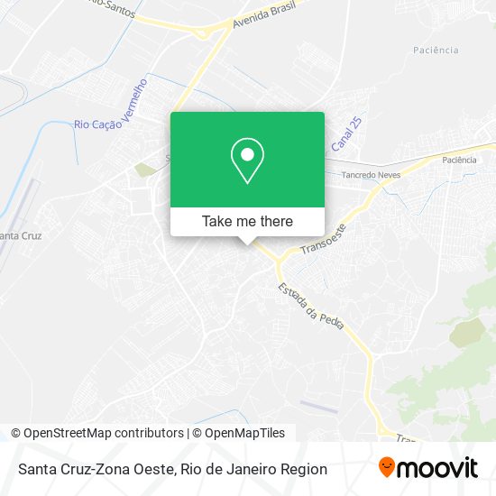 Santa Cruz-Zona Oeste map
