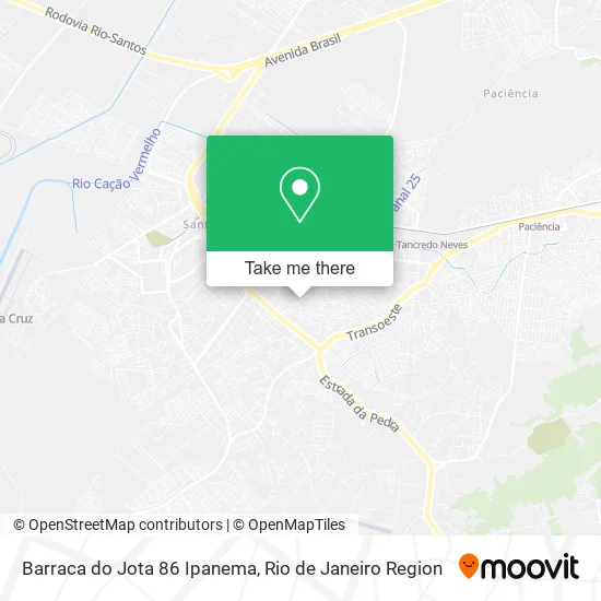 Barraca do Jota 86 Ipanema map