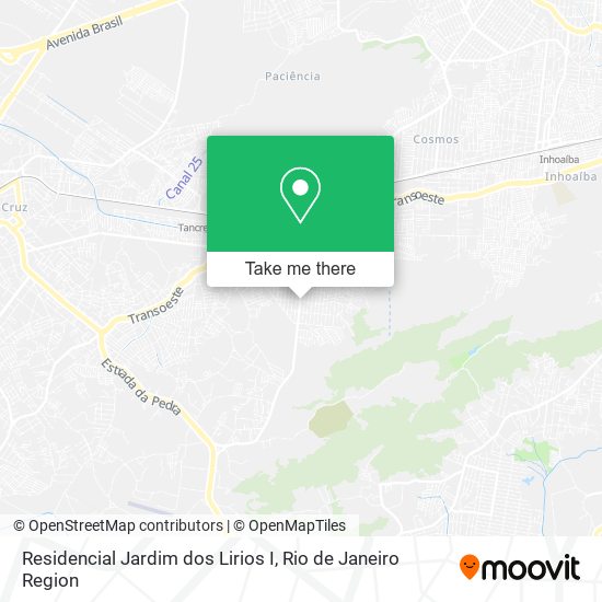 Residencial Jardim dos Lirios I map