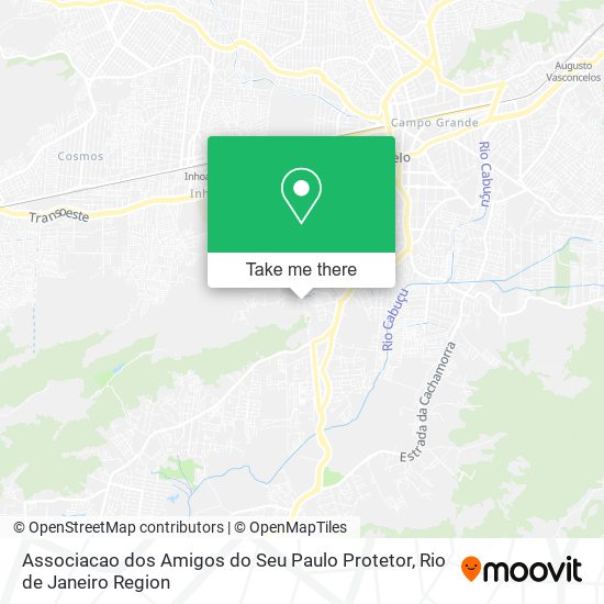 Mapa Associacao dos Amigos do Seu Paulo Protetor