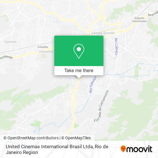 Mapa United Cinemas International Brasil Ltda