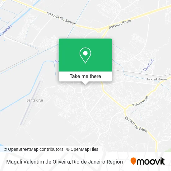 Magali Valentim de Oliveira map