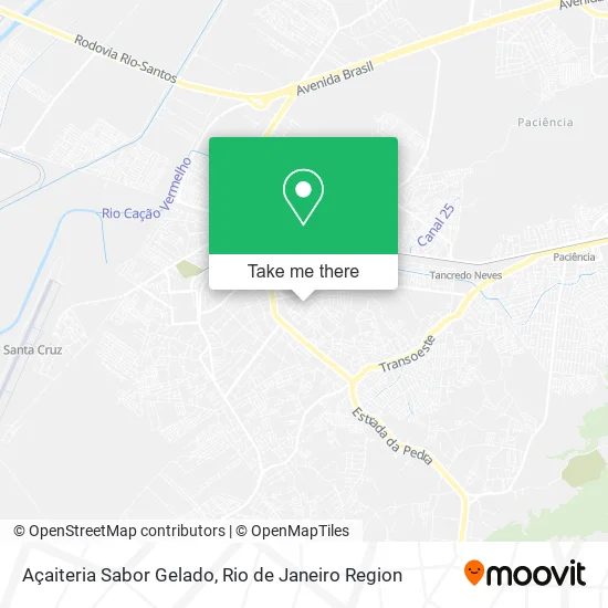 Açaiteria Sabor Gelado map