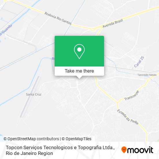 Mapa Topcon Serviços Tecnologicos e Topografia Ltda.