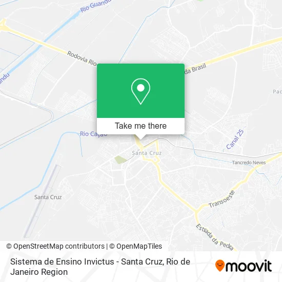 Sistema de Ensino Invictus - Santa Cruz map