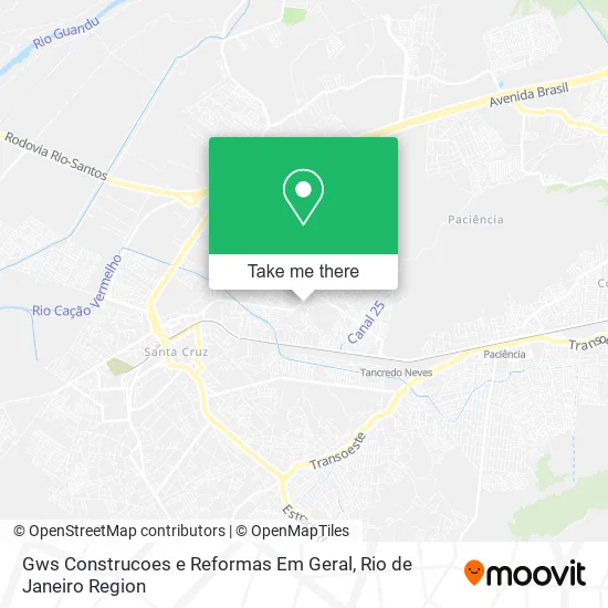 Gws Construcoes e Reformas Em Geral map