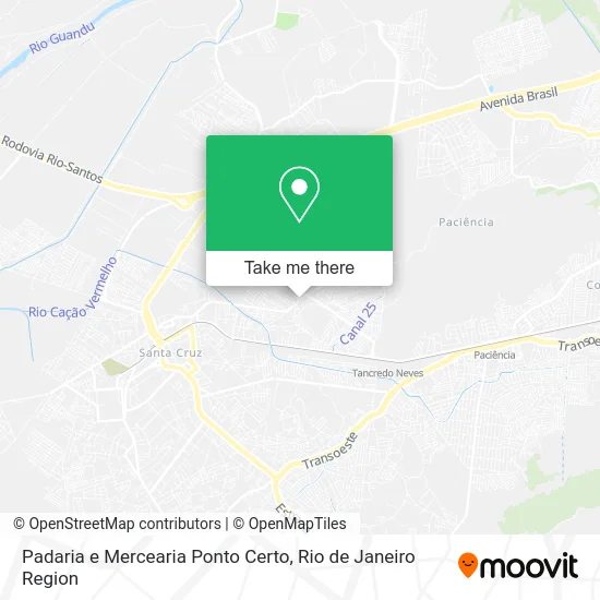 Padaria e Mercearia Ponto Certo map