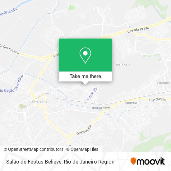 Salão de Festas Believe map