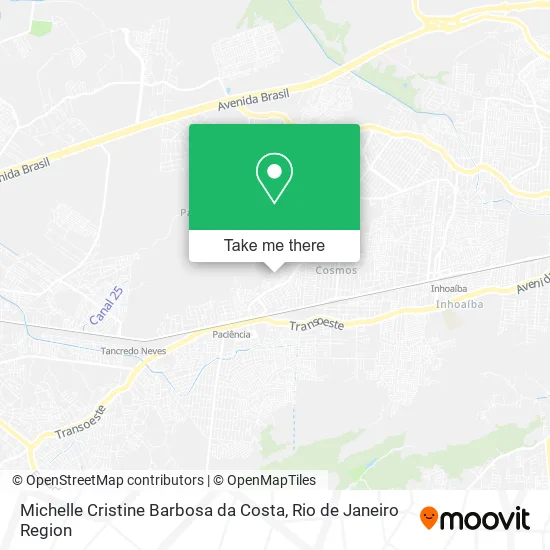 Michelle Cristine Barbosa da Costa map