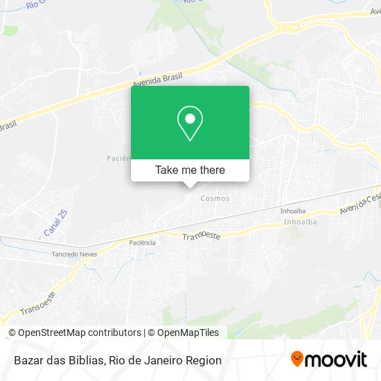 Bazar das Biblias map
