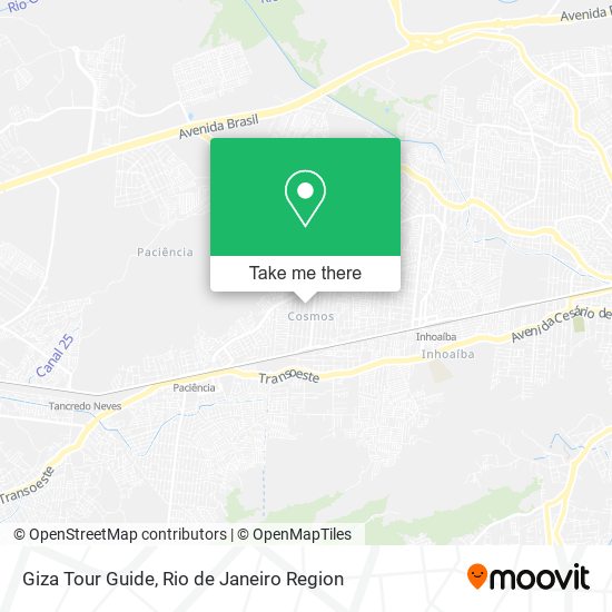 Giza Tour Guide map