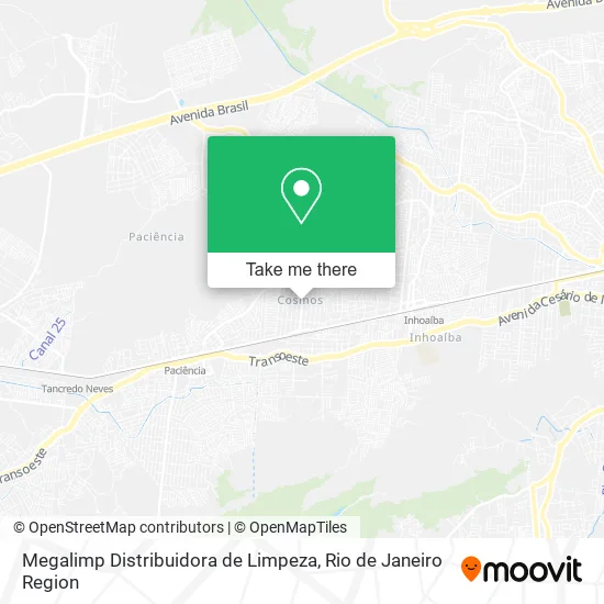 Megalimp Distribuidora de Limpeza map