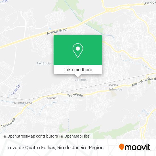 Trevo de Quatro Folhas map