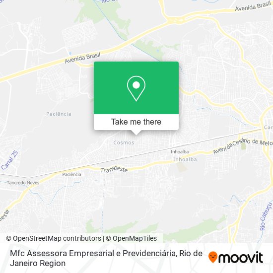 Mfc Assessora Empresarial e Previdenciária map