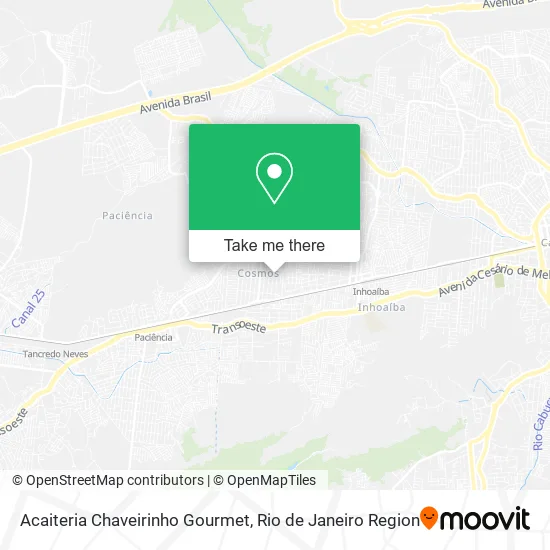 Acaiteria Chaveirinho Gourmet map
