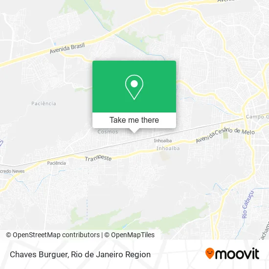 Chaves Burguer map