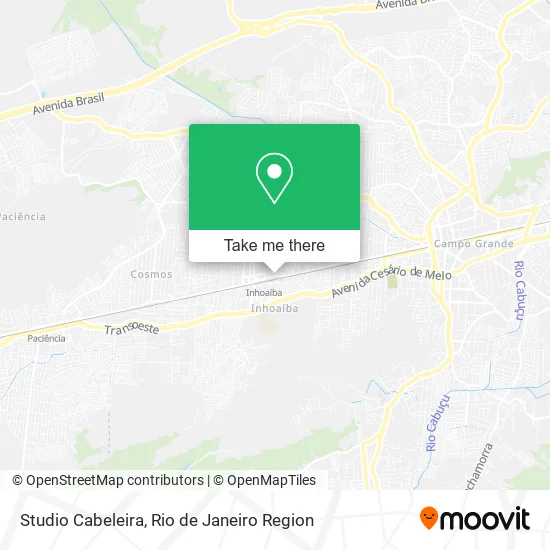 Studio Cabeleira map