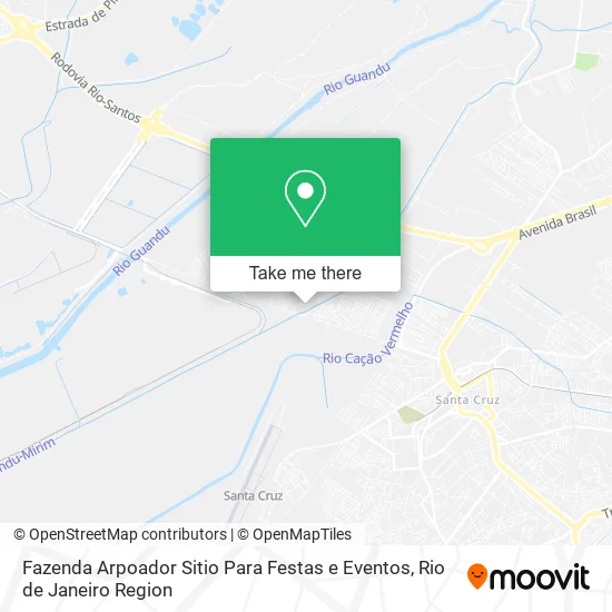 Fazenda Arpoador Sitio Para Festas e Eventos map