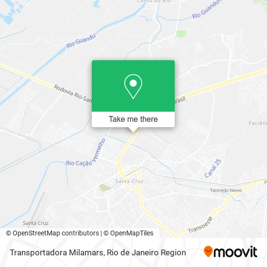 Transportadora Milamars map
