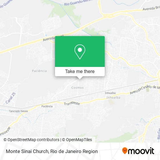 Monte Sinai Church map