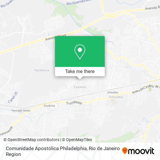 Mapa Comunidade Apostólica Philadelphia