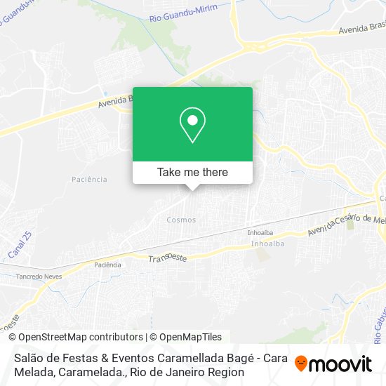 Mapa Salão de Festas & Eventos Caramellada Bagé - Cara Melada, Caramelada.