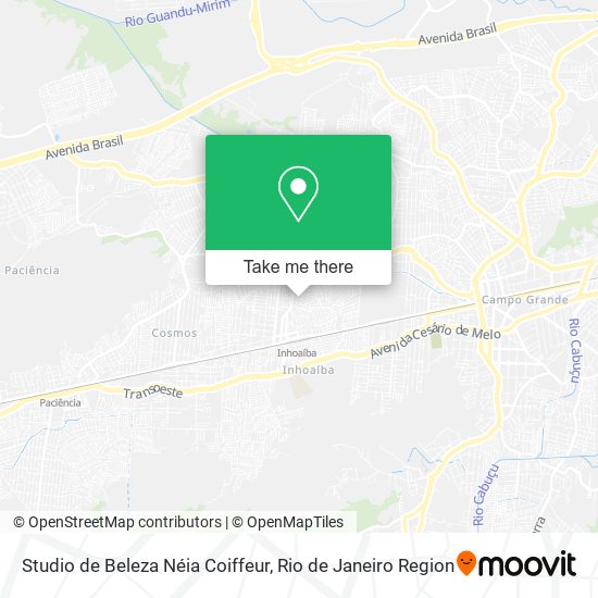 Mapa Studio de Beleza Néia Coiffeur