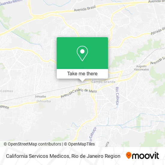 California Servicos Medicos map