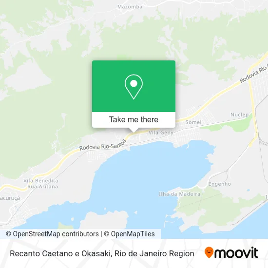 Recanto Caetano e Okasaki map
