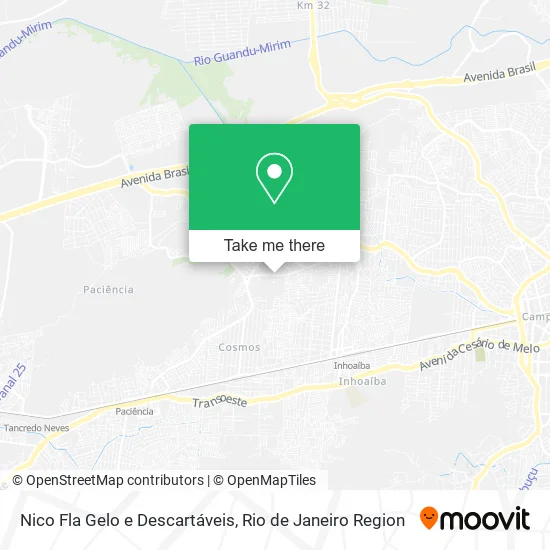 Nico Fla Gelo e Descartáveis map