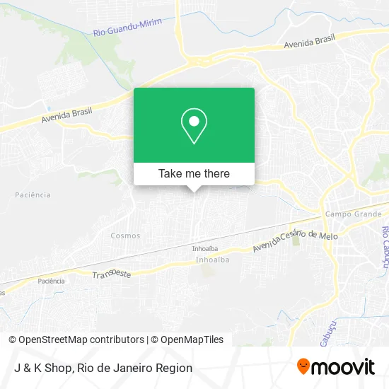 J & K Shop map