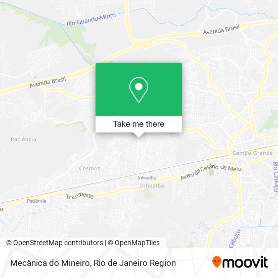 Mapa Mecânica do Mineiro